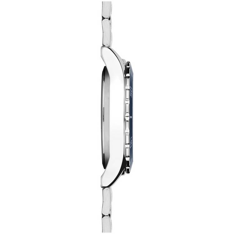 Sekonda men's blue dial stainless steel bracelet watch, imported from the UK