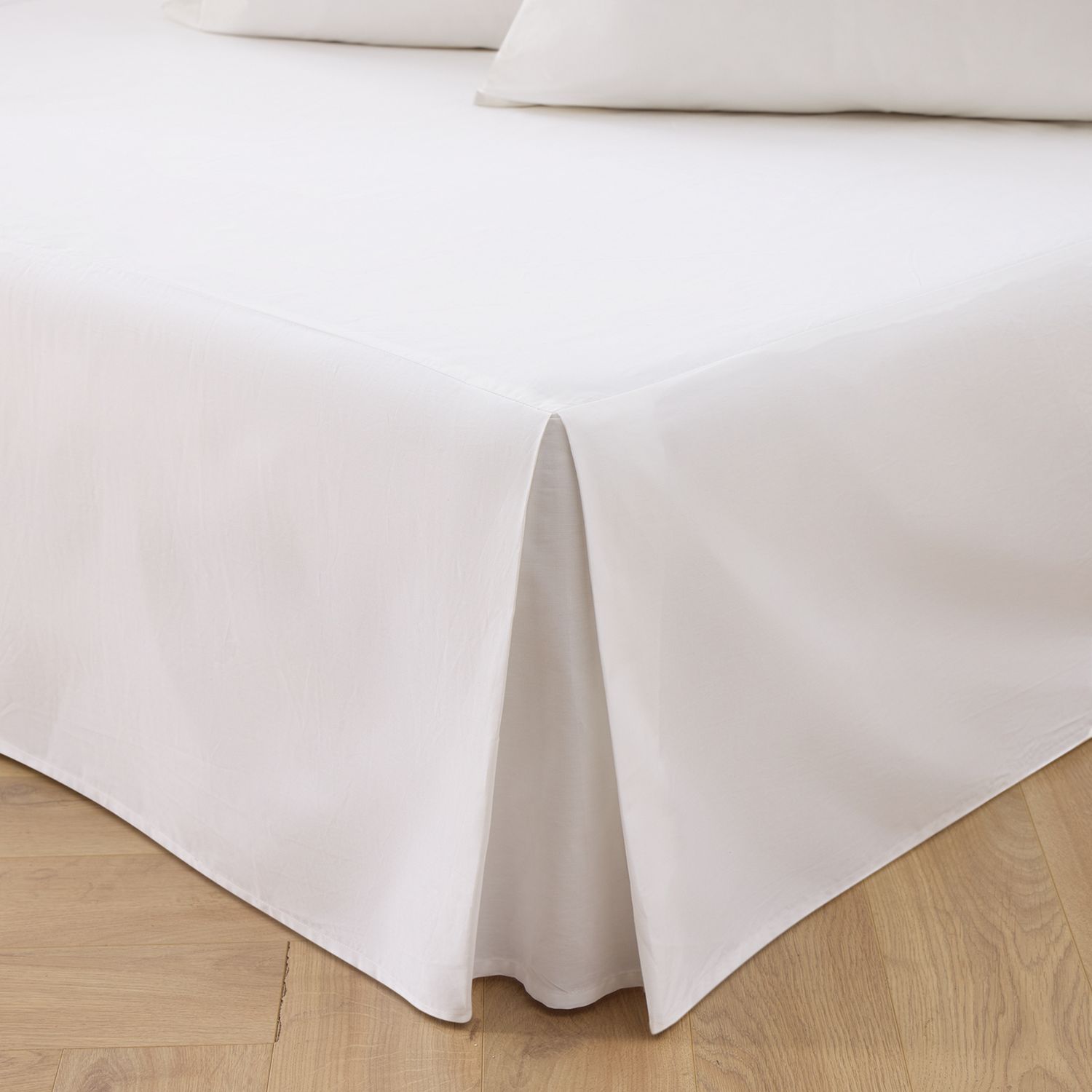 Habitat Easycare Plain White Valance - Small double