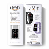 Limit men's grey silicone strap calling smartwatch, imported from the UK