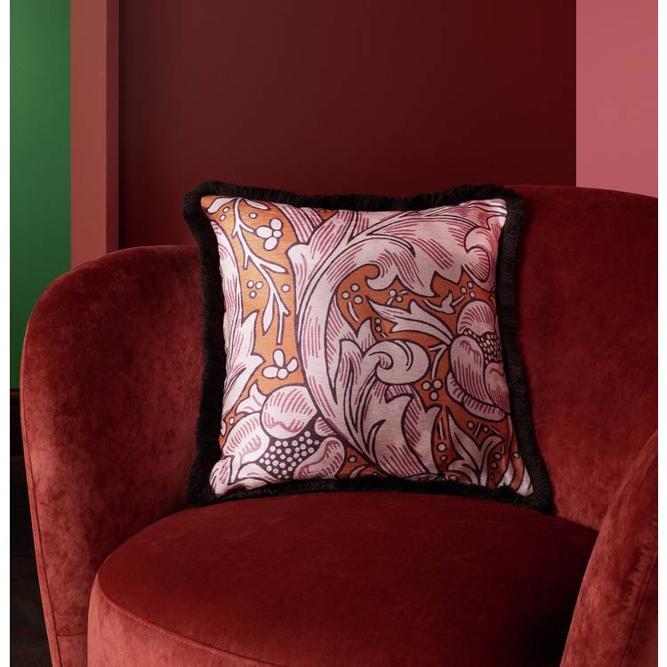 Habitat Morris Batchelors fringe cushion 43x43cm (British brand)