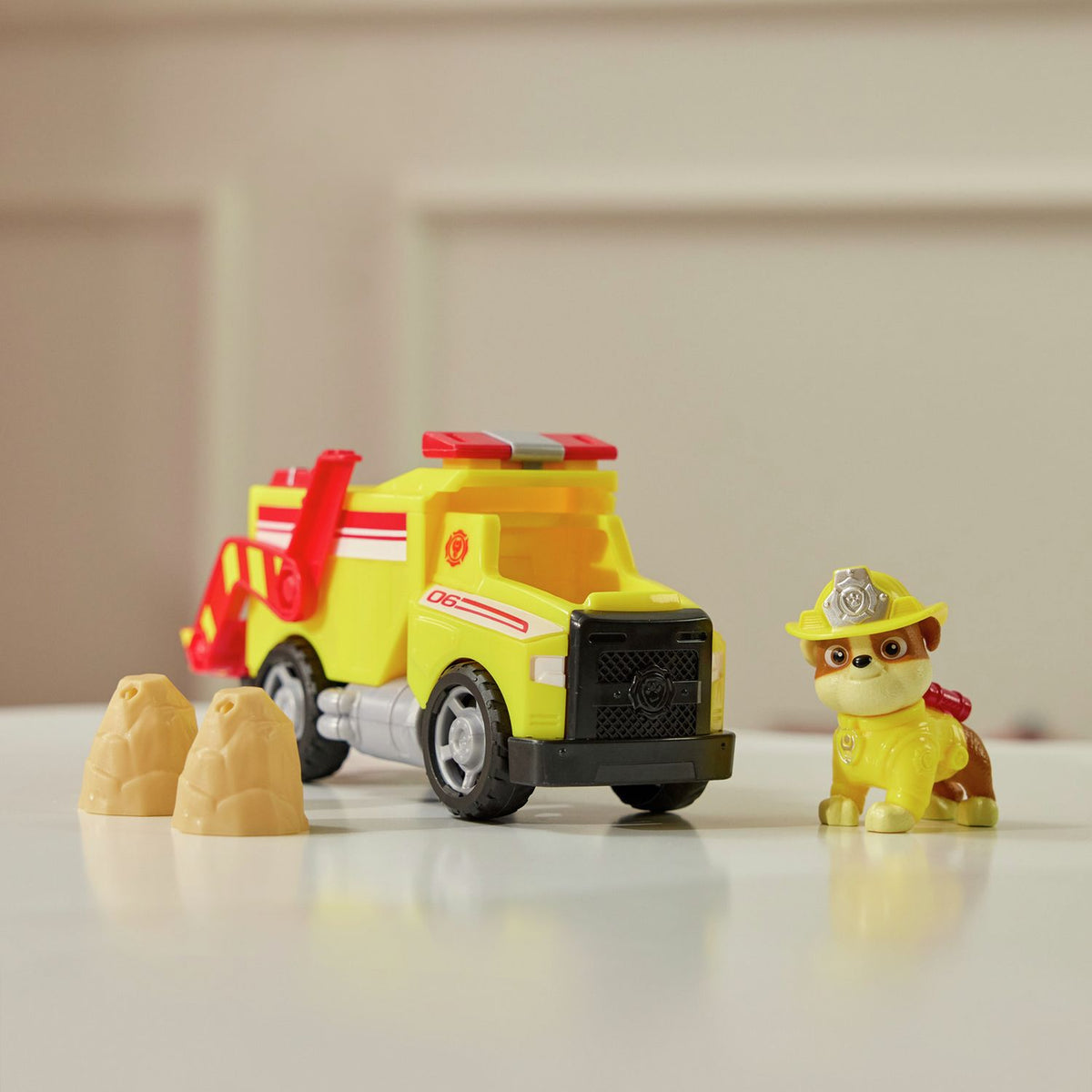 PAW Patrol Fire Rescue Rubble dump truck toy, imported from the UK