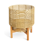 Habitat large woven rattan planter with stand H42cm, UK version