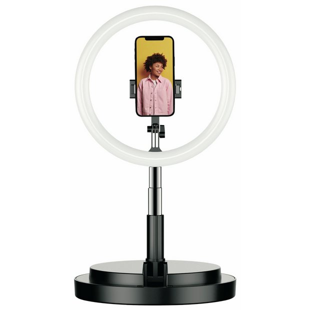 Juice folding selfie ring light stand black, UK version