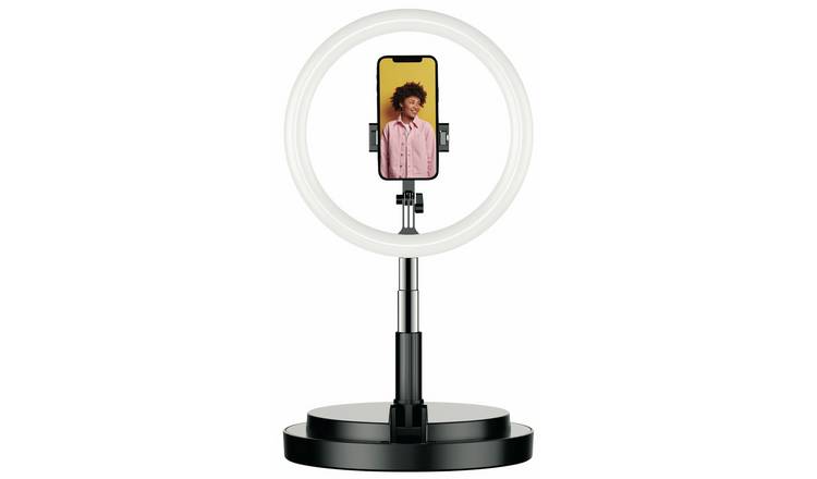 Juice folding selfie ring light stand black, UK version