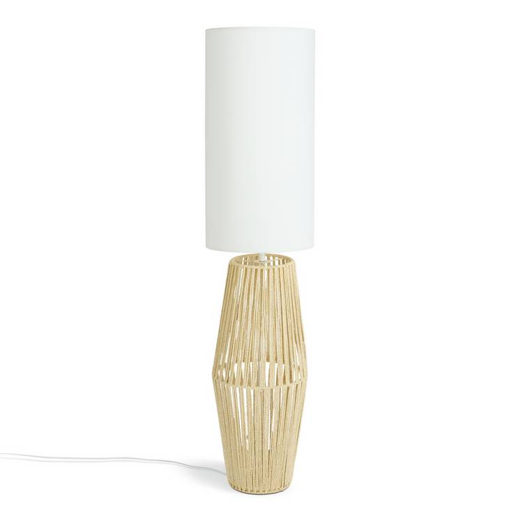 Argos Home rope floor lamp white and natural, imported from the UK
