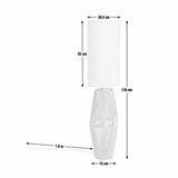 Argos Home rope floor lamp white and natural, imported from the UK