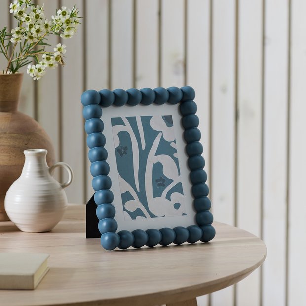 Habitat blue bobble picture frame 5x7 (British brand)