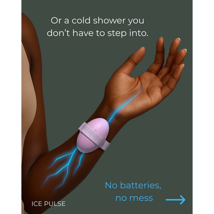 YUYU Ice Pulse wearable wrist cooler grey reusable, UK version