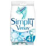 Gillette Venus Simply 2 disposable razors pack of 4 (British brand)