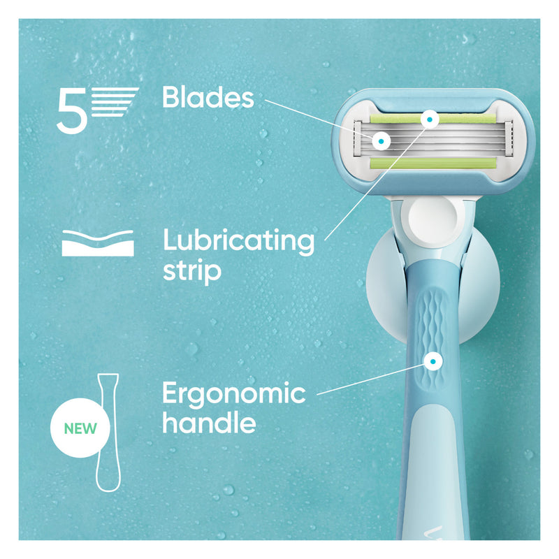 Gillette Venus Extra Smooth Women's Razor with 1 refill cartridge, imported from the UK