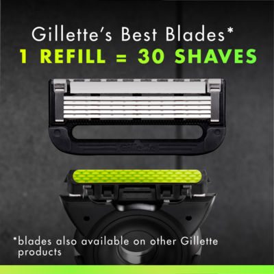 Gillette razor with exfoliating bar - British product