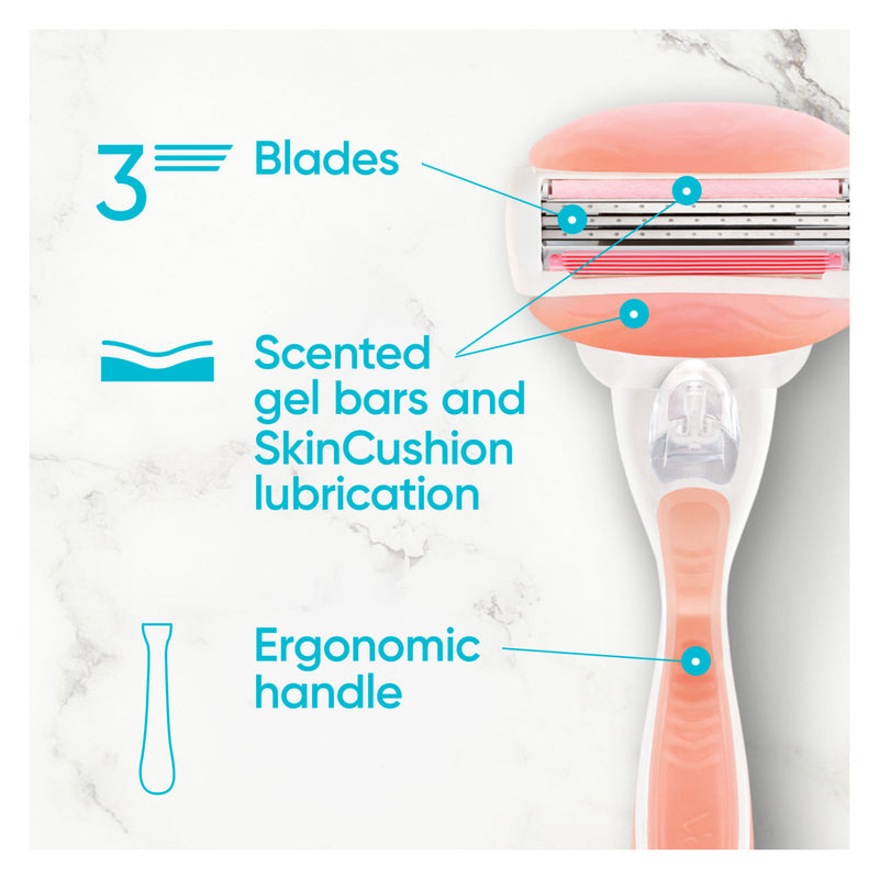 Gillette Venus Comfortglide Spa Breeze razor blade refills 8 blades (British brand)