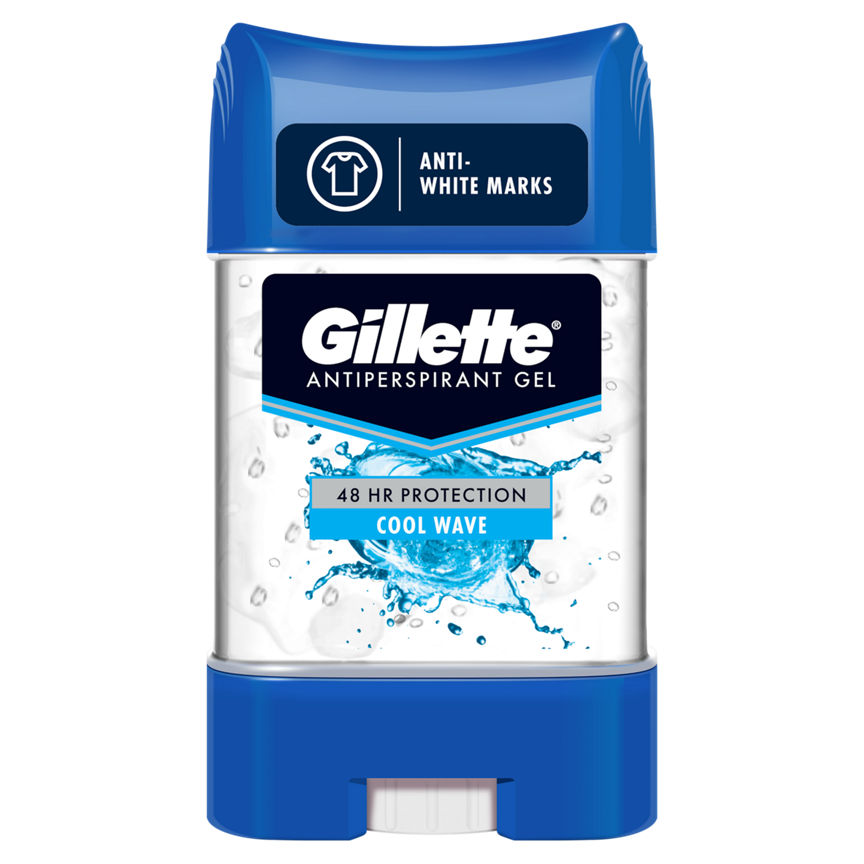 Gillette Antiperspirant Deodorant Clear Gel Cool Wave GOODS ASDA   