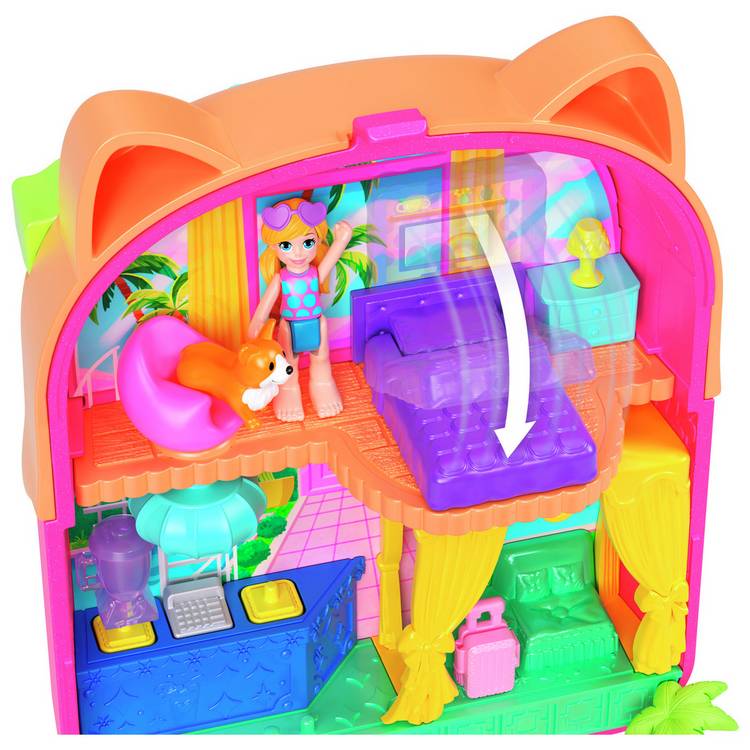 Polly Pocket Kitty Popsicle Resort Compact playset, UK version