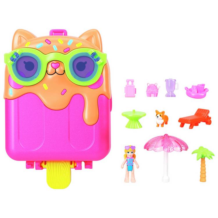 Polly Pocket Kitty Popsicle Resort Compact playset, UK version