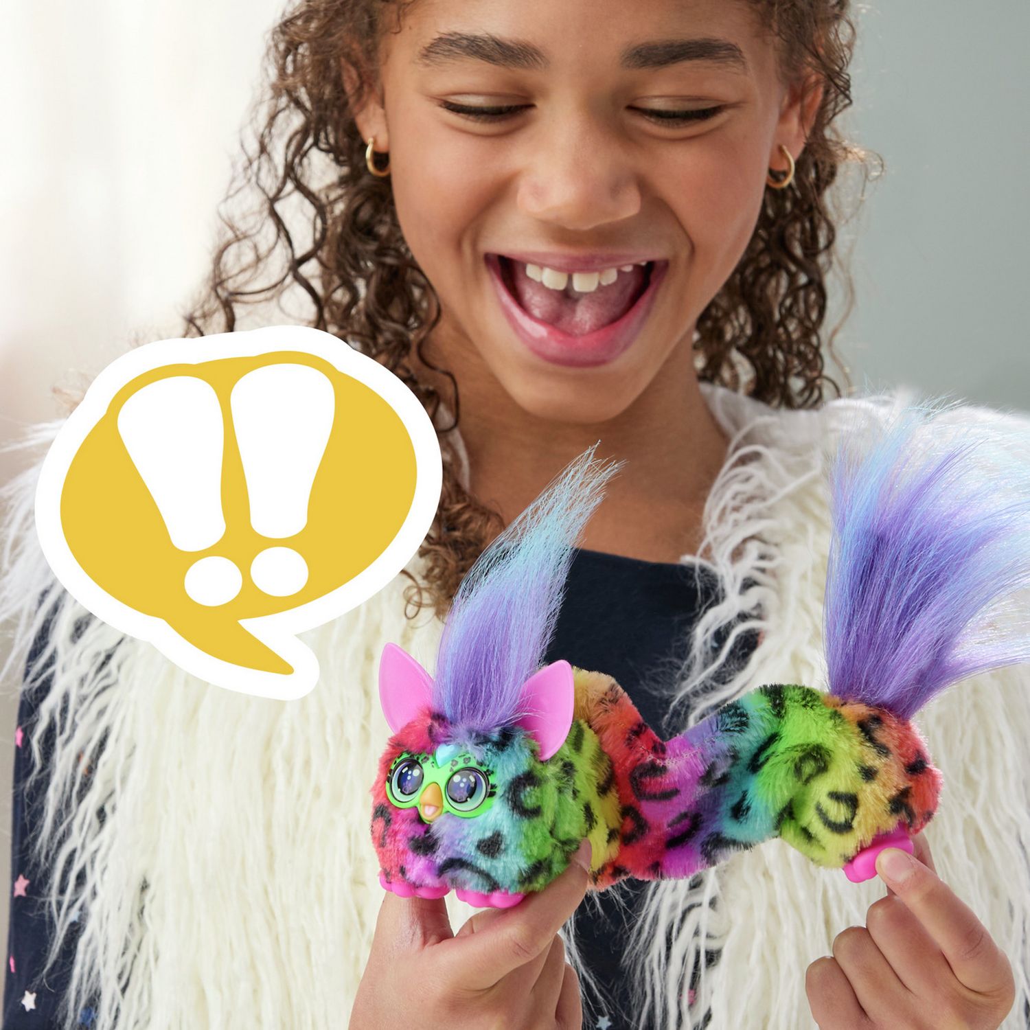Furby Furblet Rainbow Games interactive plush toy - British product