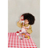 Heinz toy fast food dinner play set with burger and hot dog (British brand)