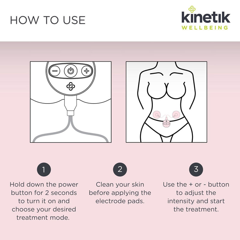 Kinetik Wellbeing precision pain reliever TENS device, UK version