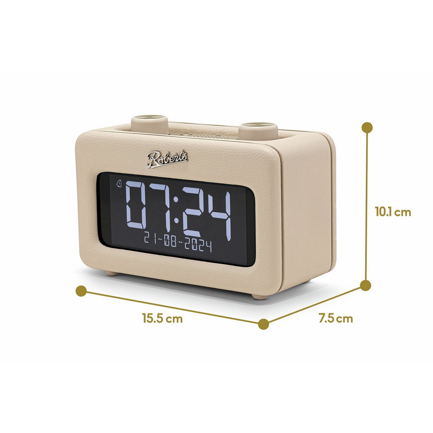 Roberts Revival Rest clock radio in cream, imported from the UK