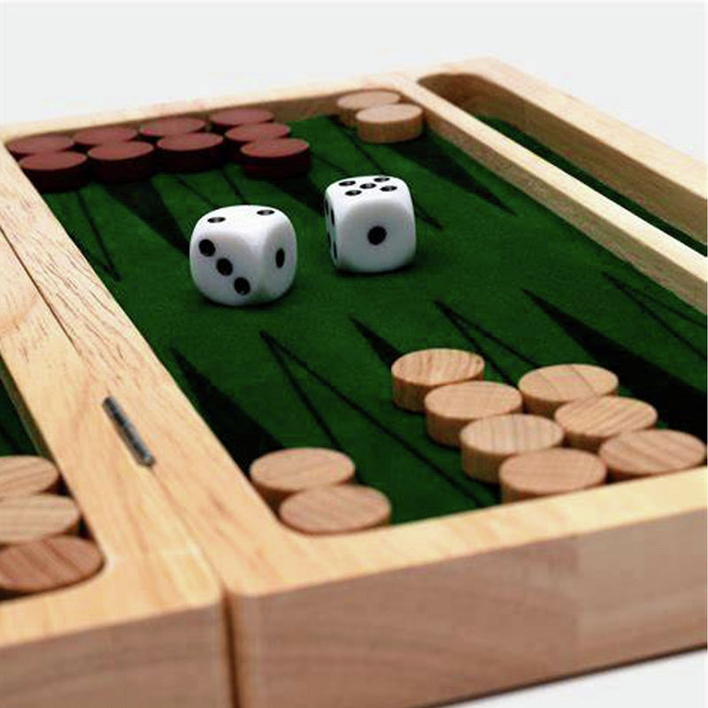 Goki Backgammon Game folding board set - British product