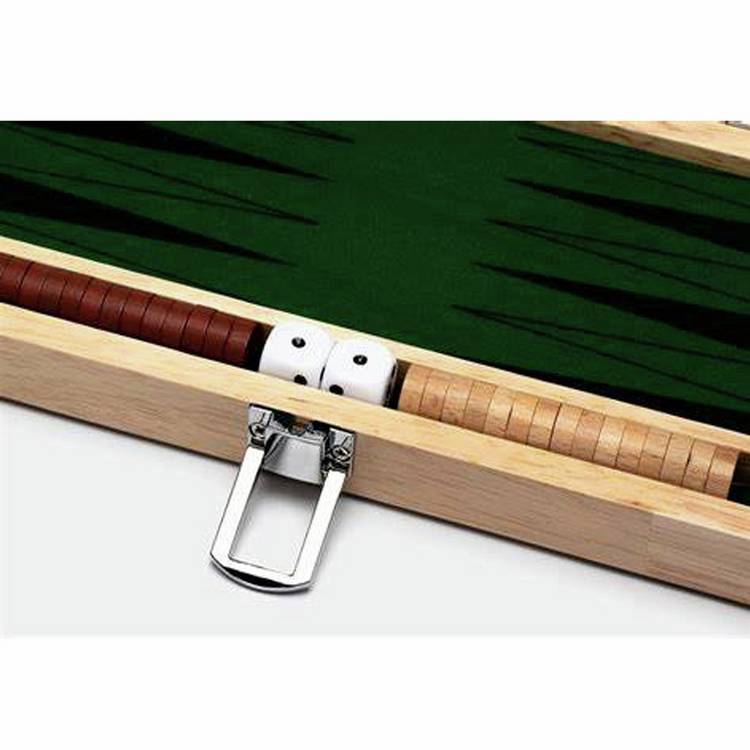 Goki Backgammon Game folding board set - British product