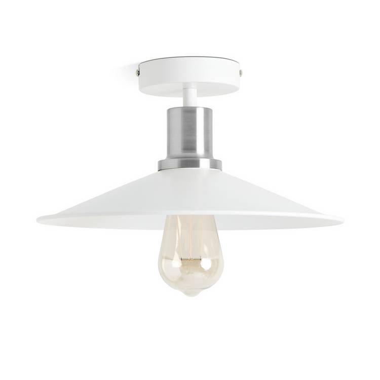 Argos Home Pixie white metal ceiling light 30cm, imported from the UK