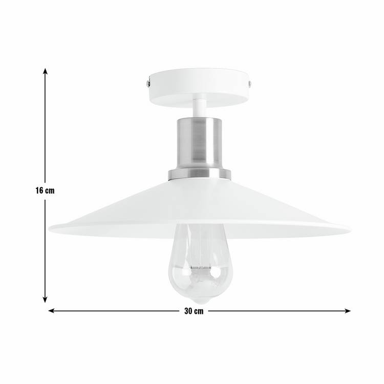Argos Home Pixie white metal ceiling light 30cm, imported from the UK