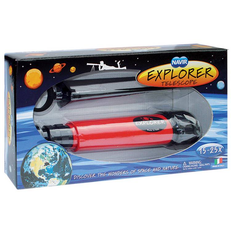 Navir Explorer Telescope red with tripod and eyepieces - British product