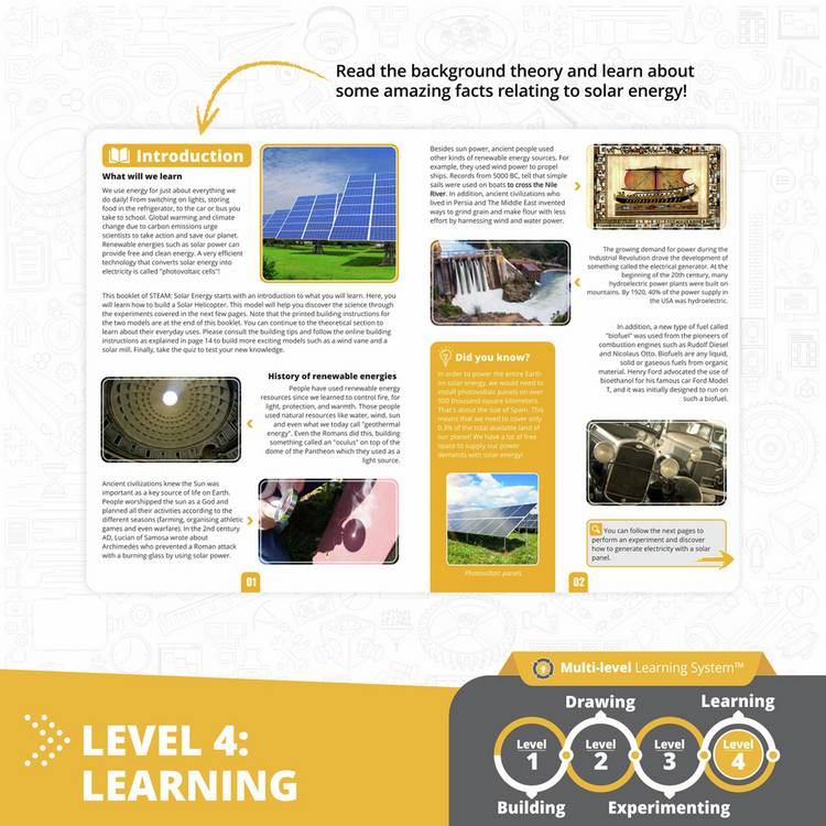 Engino How Solar Energy Works educational kit, imported from the UK