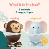 Clics Magimals Safari magnetic animal set (British brand)