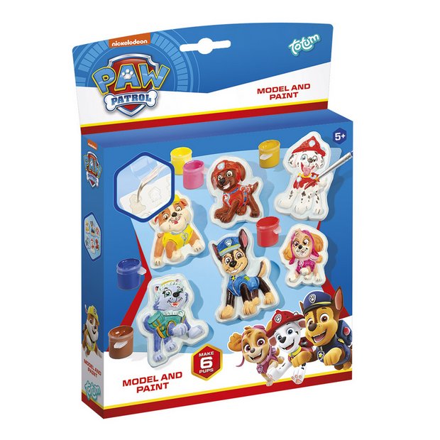 Totum Paw Patrol model figures paint craft kit, imported from the UK