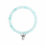 Disney Stitch light blue beads charm bracelet, imported from the UK
