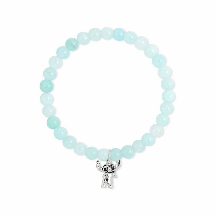 Disney Stitch light blue beads charm bracelet, imported from the UK