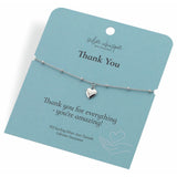 Hot Diamonds sterling silver heart charm bracelet 20cm (British brand)