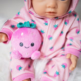 My First Tiny Treasures strawberry snuggle doll outfit (British brand)