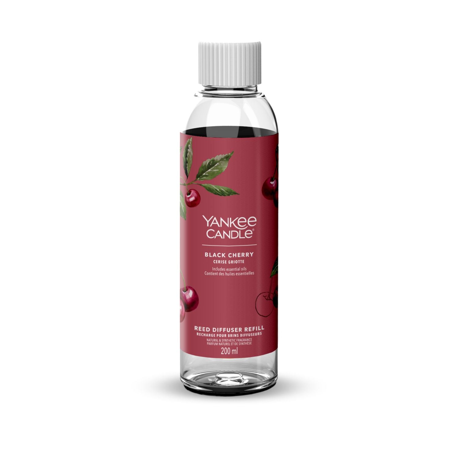 Yankee Candle Black Cherry reed diffuser refill 200ml - British product