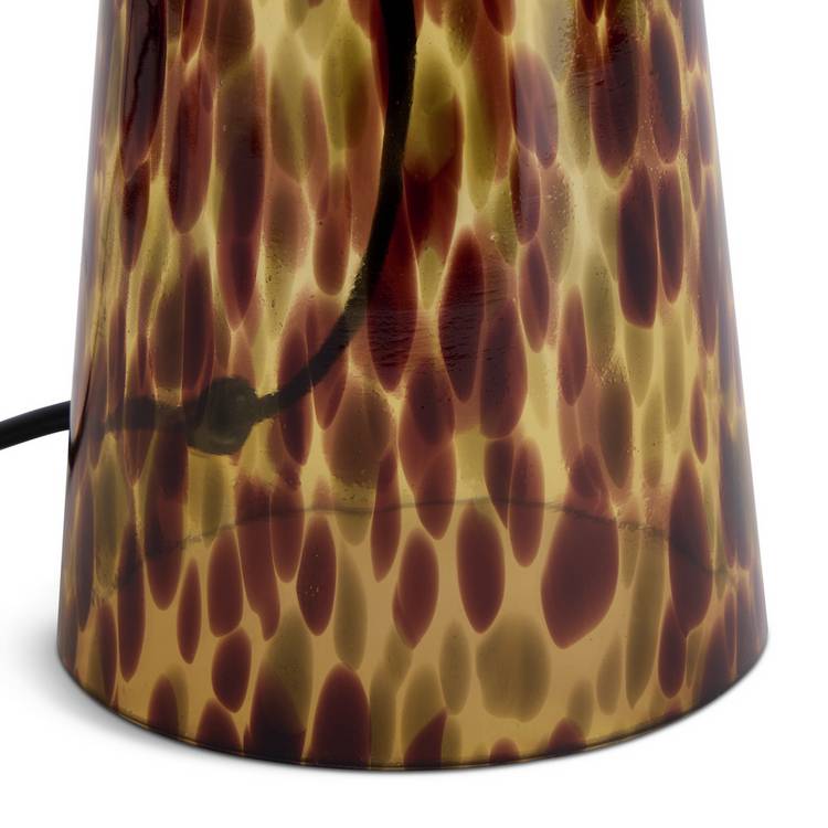 Habitat tortoise shell table lamp brown, imported from the UK