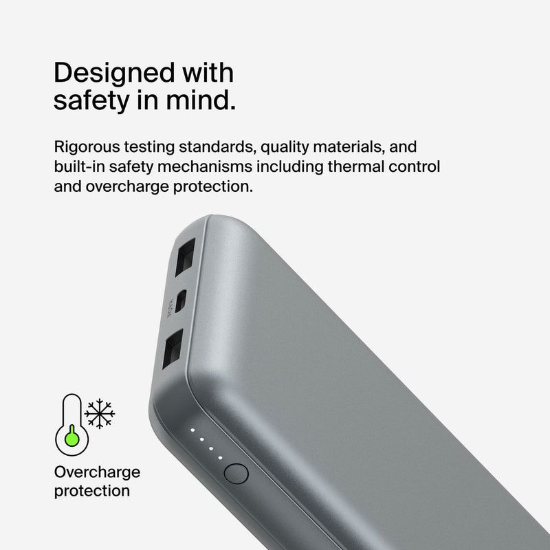 Belkin power bank space grey 20000mAh - British product