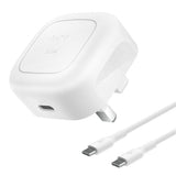 Belkin 20W USB-C wall charger with cable white - British product