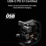 Belkin 20W USB-C wall charger with cable white - British product