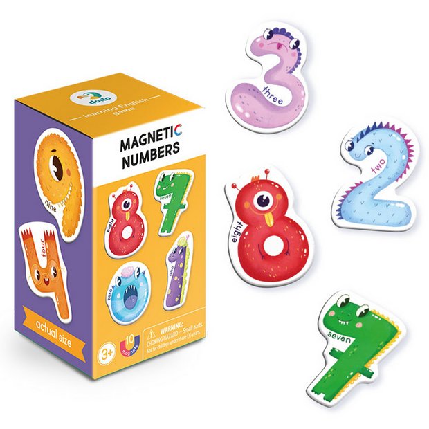 Dodo magnetic numbers 10 pieces - British product
