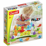 Quercetti Jumbo Peggy Evo 41-piece peg board game, imported from the UK