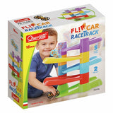 Quercetti Flip Car Race Track with ramps and cars (British brand)