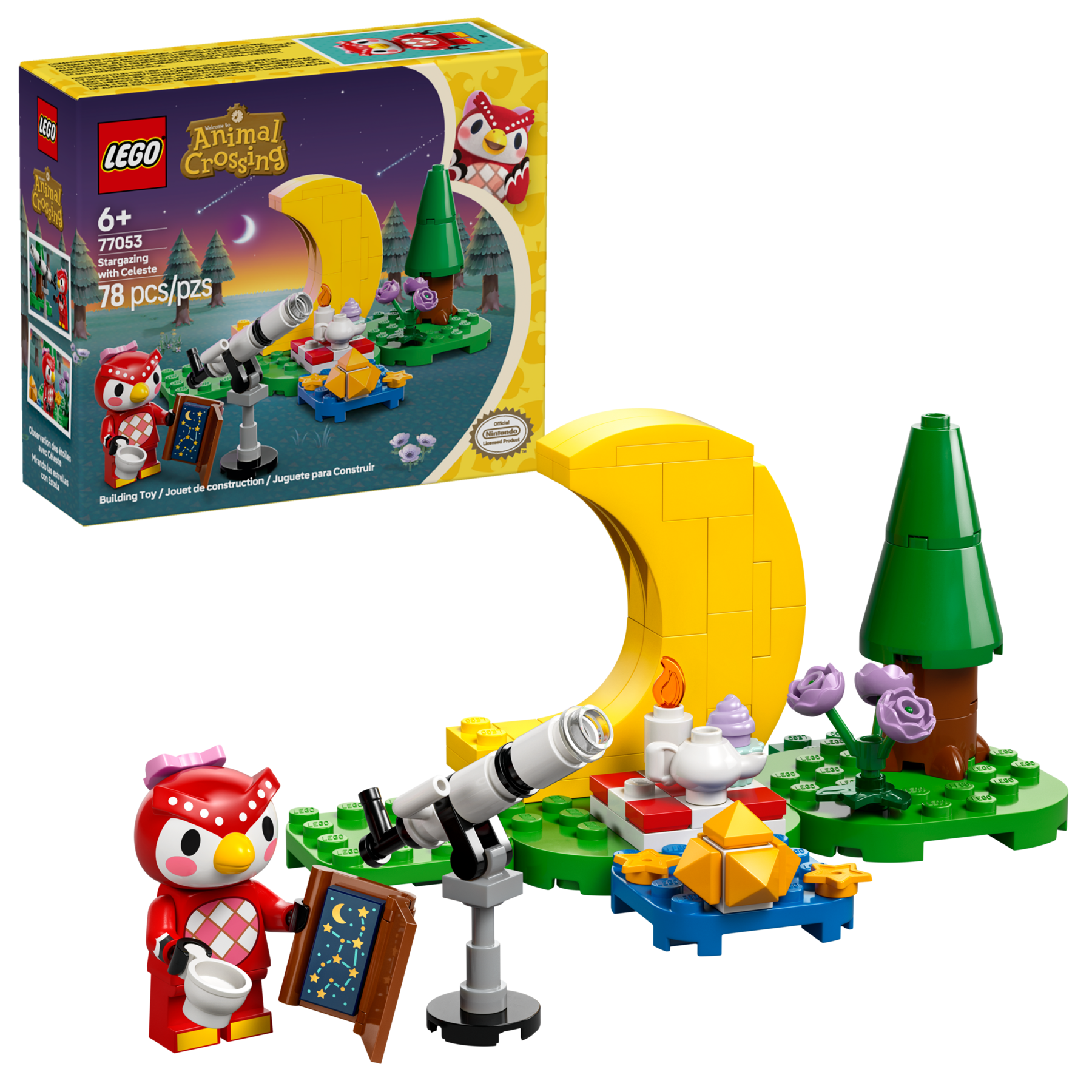 LEGO Animal Crossing Stargazing Celeste set (British brand)