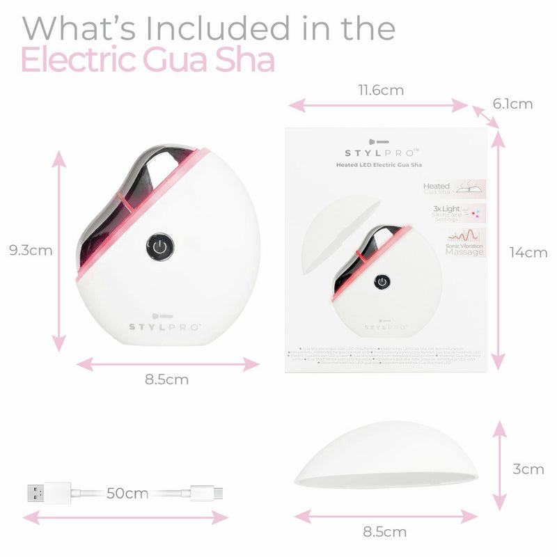 Stylpro heated LED electric Gua Sha facial tool (British brand)