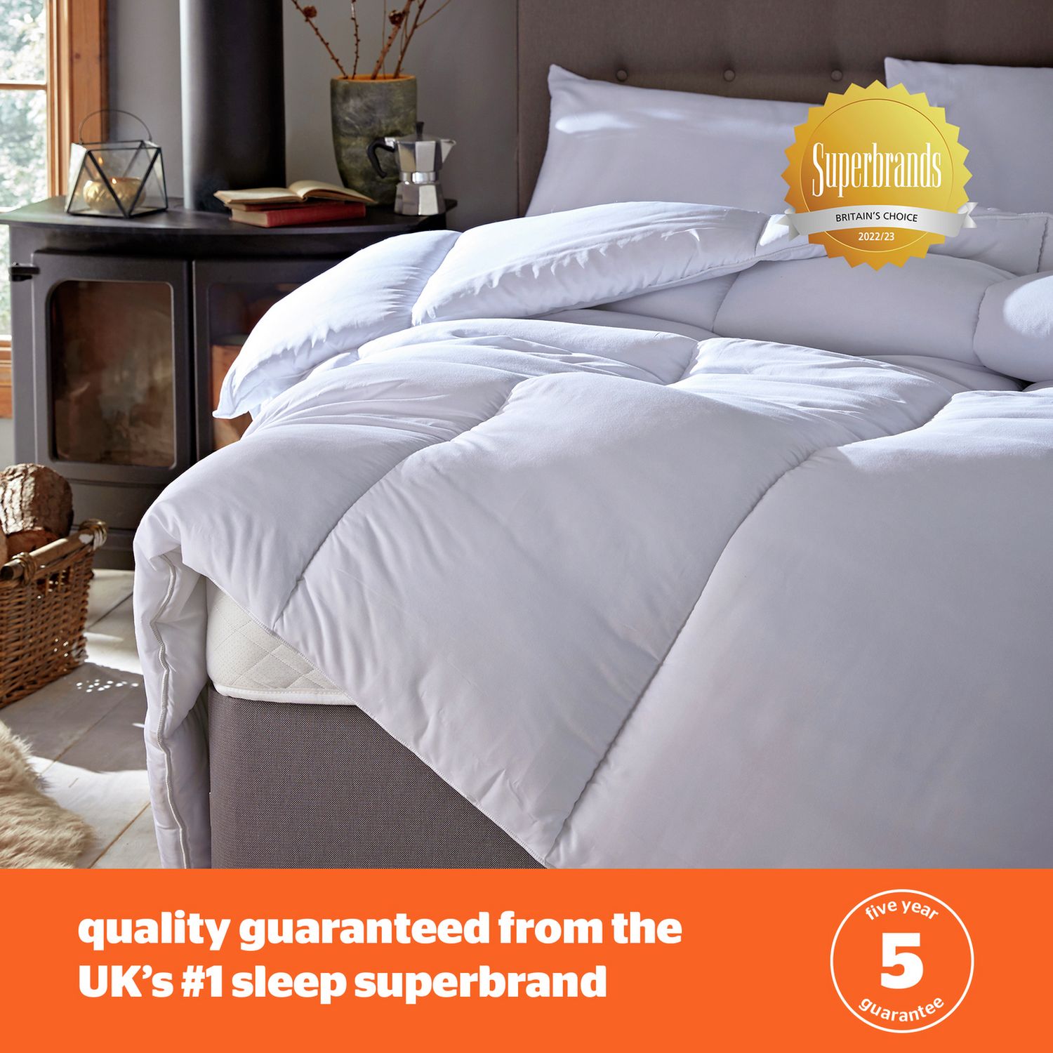 Silentnight Warm & Cosy 18 tog duvet single, imported from the UK