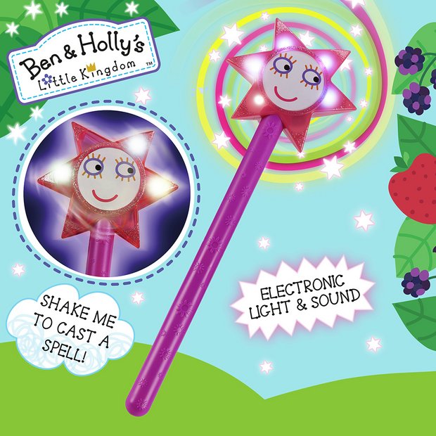Ben & Holly's Princess Holly's Wand toy with lights and sounds, UK version