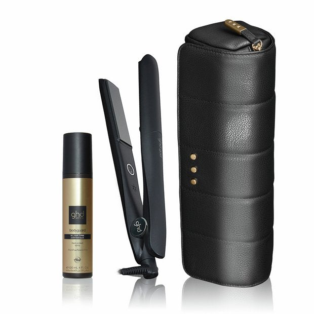 ghd Gold hair straightener bundle black (British brand)