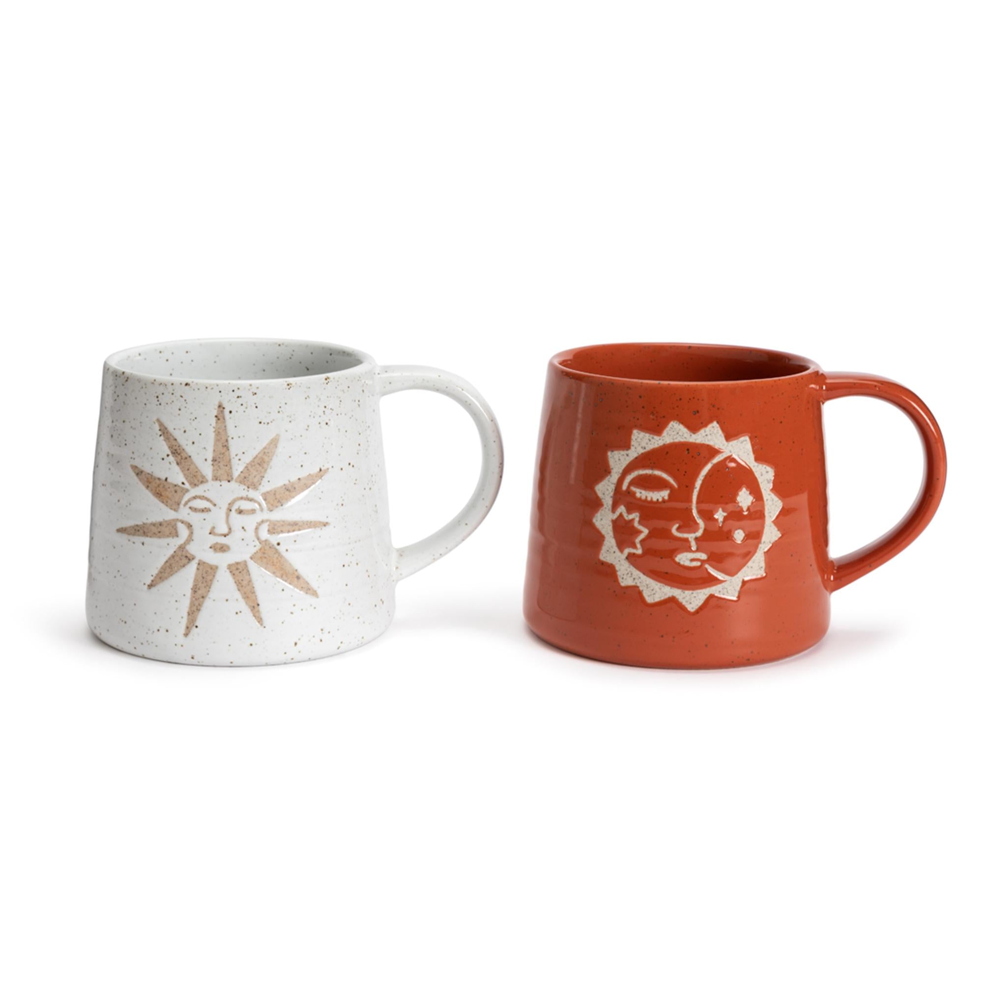 Habitat Sun & Moon Wax Resist Mug Assortment GOODS Sainsburys   