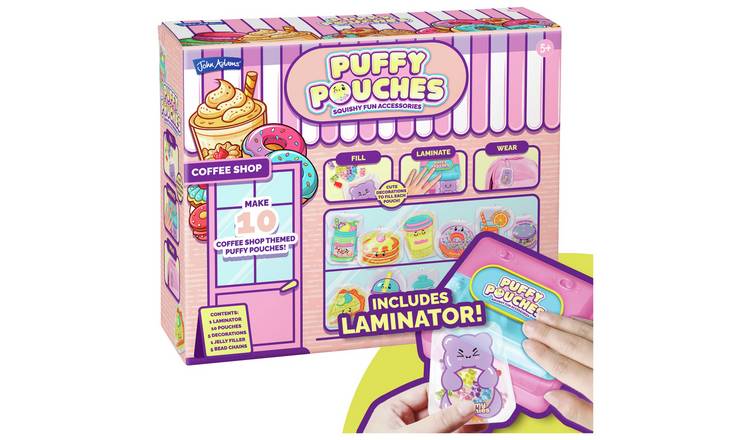 Puffy Pouches coffee shop craft set (British brand)
